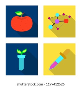 Isolated object of  and  icon. Set of  and  stock symbol for web.