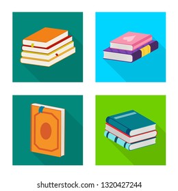 Isolated object of illustration and information icon. Collection of illustration and cover stock symbol for web.