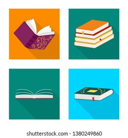 Isolated object of illustration and information icon. Set of illustration and cover stock vector illustration.
