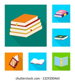 Isolated object of illustration and information sign. Set of illustration and cover stock vector illustration.