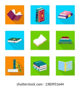 Isolated object of illustration and information sign. Set of illustration and cover stock symbol for web.