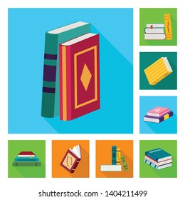 Isolated object of illustration and information sign. Set of illustration and cover stock vector illustration.