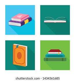 Isolated object of illustration and information symbol. Set of illustration and cover stock vector illustration.
