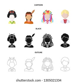 Isolated object of imitator and resident icon. Set of imitator and culture vector icon for stock.