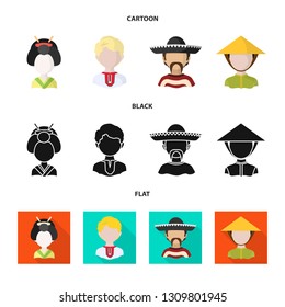 Isolated object of imitator and resident icon. Collection of imitator and culture vector icon for stock.