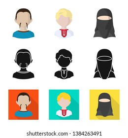 Isolated object of imitator and resident icon. Collection of imitator and culture vector icon for stock.