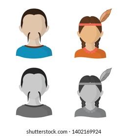 Isolated object of imitator and resident icon. Collection of imitator and culture vector icon for stock.