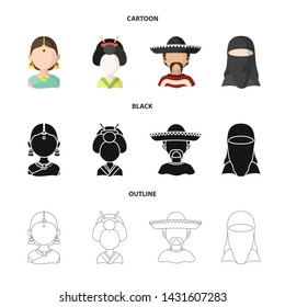 Isolated object of imitator and resident logo. Collection of imitator and culture vector icon for stock.