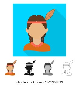 Isolated object of imitator and resident sign. Set of imitator and culture stock vector illustration.