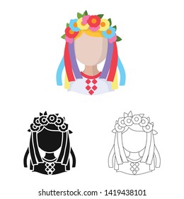 Isolated object of imitator and resident sign. Set of imitator and culture vector icon for stock.