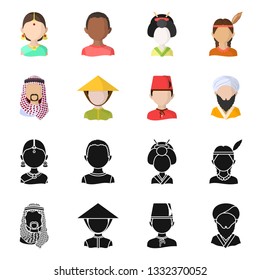Isolated object of imitator and resident symbol. Collection of imitator and culture vector icon for stock.