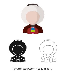 Isolated object of imitator and resident symbol. Set of imitator and culture vector icon for stock.