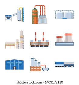 Isolated object of industry and building symbol. Set of industry and construction stock symbol for web.
