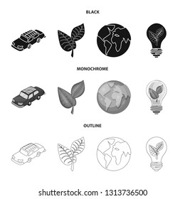 Isolated object of innovation and technology  icon. Set of innovation and nature  stock vector illustration.