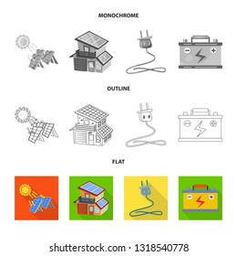 Isolated object of innovation and technology  icon. Set of innovation and nature  stock vector illustration.