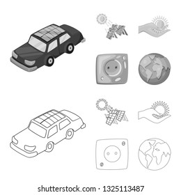 Isolated object of innovation and technology  icon. Set of innovation and nature  stock vector illustration.