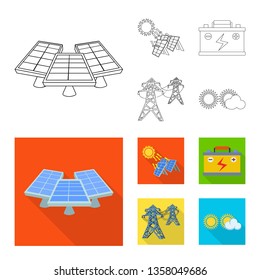 Isolated object of innovation and technology  icon. Set of innovation and nature  stock vector illustration.