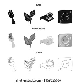 Isolated object of innovation and technology  icon. Set of innovation and nature  stock vector illustration.