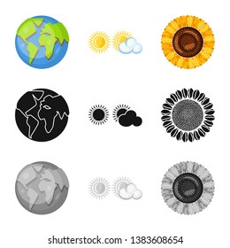 Isolated object of innovation and technology  icon. Collection of innovation and nature  stock symbol for web.