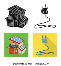 Isolated object of innovation and technology  icon. Set of innovation and nature  stock vector illustration.