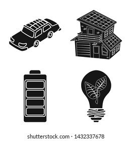 Isolated object of innovation and technology icon. Collection of innovation and nature stock symbol for web.