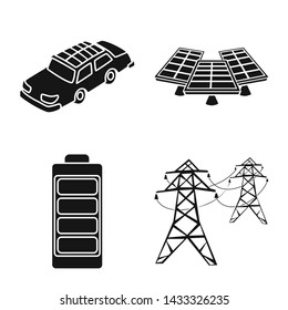 Isolated object of innovation and technology icon. Collection of innovation and nature stock symbol for web.