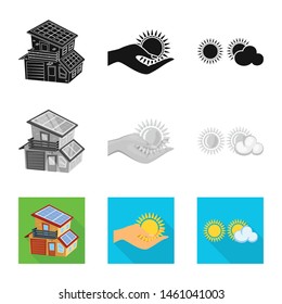 Isolated object of innovation and technology icon. Collection of innovation and nature stock symbol for web.