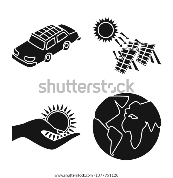 Isolated object of\
innovation and technology logo. Set of innovation and nature  stock\
vector illustration.