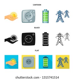 Isolated object of innovation and technology  sign. Collection of innovation and nature  stock vector illustration.