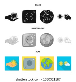 Isolated object of innovation and technology  sign. Collection of innovation and nature  stock vector illustration.