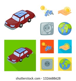 Isolated object of innovation and technology  symbol. Collection of innovation and nature  stock vector illustration.