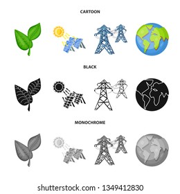 Isolated object of innovation and technology  symbol. Set of innovation and nature  stock vector illustration.