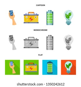 Isolated object of innovation and technology  symbol. Set of innovation and nature  stock vector illustration.