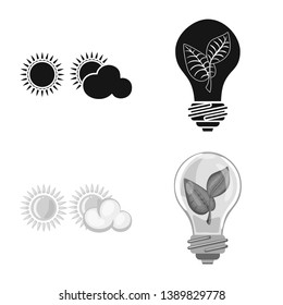 Isolated object of innovation and technology  symbol. Set of innovation and nature  stock symbol for web.
