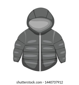 Isolated object of jacket and winter symbol. Set of jacket and newborn vector icon for stock.