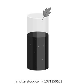 Isolated object of juice and tomato icon. Collection of juice and red stock vector illustration.