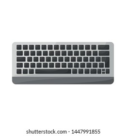 Isolated object of keyboard and enter logo. Set of keyboard and desktop stock symbol for web.
