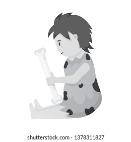 Isolated object of kids and game logo. Collection of kids and set stock symbol for web.