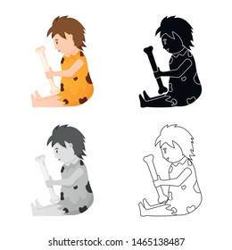 Isolated object of kids and game logo. Collection of kids and set stock vector illustration.