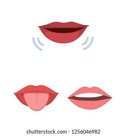 Isolated object of kiss and smile icon. Collection of kiss and sexy stock symbol for web. Isolated object of kiss and smile icon. Collection of kiss and sexy stock symbol for web.