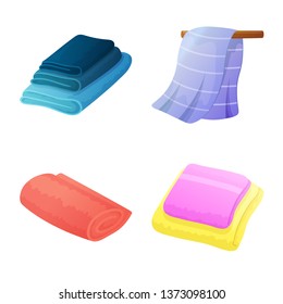 Isolated object of kitchen and beach icon. Set of kitchen and hygiene stock symbol for web.