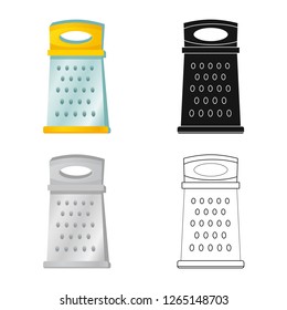 Isolated object of kitchen and cook symbol. Set of kitchen and appliance vector icon for stock.