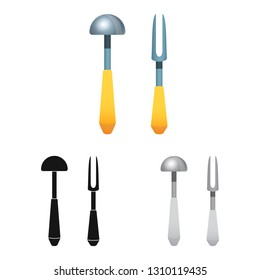 Isolated object of kitchen and cook symbol. Collection of kitchen and appliance stock vector illustration.