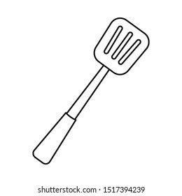 Isolated object of kitchenware and shovel sign. Graphic of kitchenware and cook stock vector illustration.