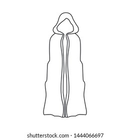 Isolated object of knight and cape symbol. Collection of knight and history stock symbol for web.
