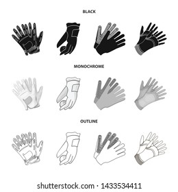 Isolated object of knitted and keeper sign. Collection of knitted and hand vector icon for stock.