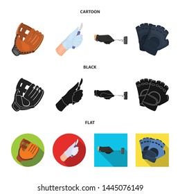 Isolated object of knitted and keeper symbol. Collection of knitted and hand vector icon for stock.