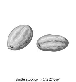 Isolated object of kumquat  and citrus  symbol. Set of kumquat  and crop vector icon for stock.