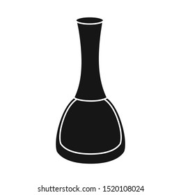 Isolated object of lacquer and bottle icon. Graphic of lacquer and polish stock symbol for web.