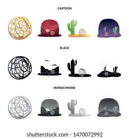 Isolated object of landscape and nature icon. Set of landscape and environment stock vector illustration.